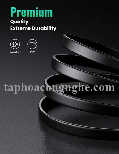 Ugreen 10979 0.5M CAT8 U-FTP 2000Mhz 30AWG cáp mạng màu đen 50cm NW134 30010979